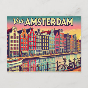 Visit Amsterdam Postcard