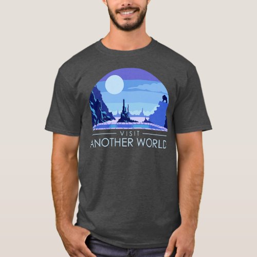 Visit Another World Retro Video Game T_Shirt
