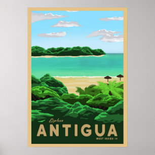 Visit Antigua Poster