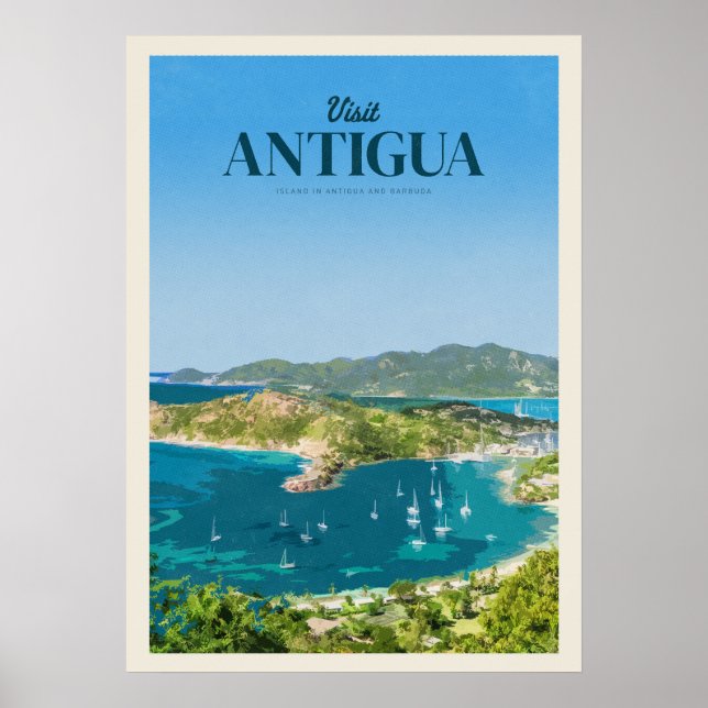 Visit Antigua Poster (Front)