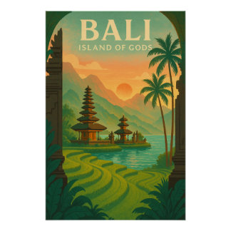 Visit Bali, Indonesia – Travel island 2026 Poster