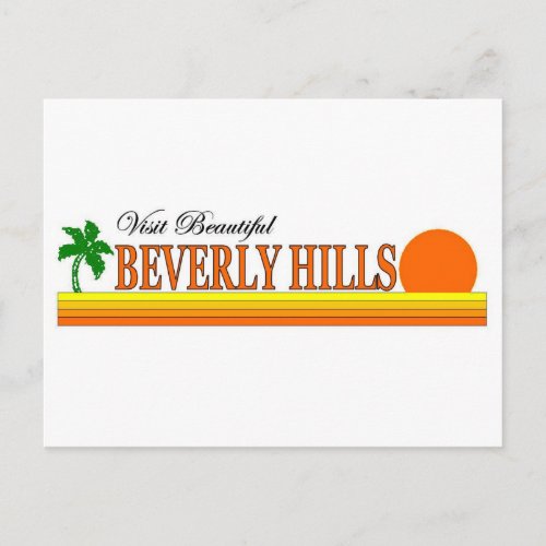 Visit Beautiful Beverly Hills California Postcard