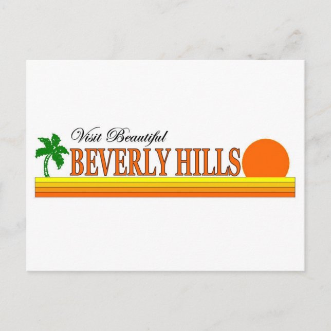 Visit Beautiful Beverly Hills, California Postcard (Front)