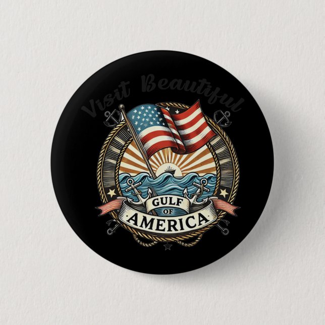 Visit Beautiful Gulf Of America  Button (Front)