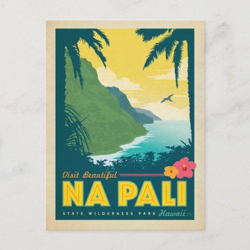 Visit Beautiful Na Pali Hawaii Postcard