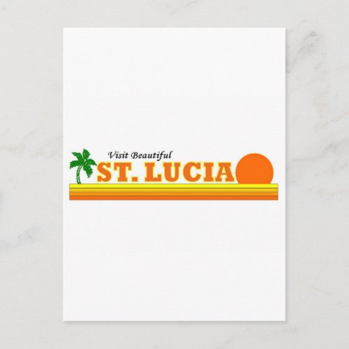 Visit Beautiful St Lucia Postcard
