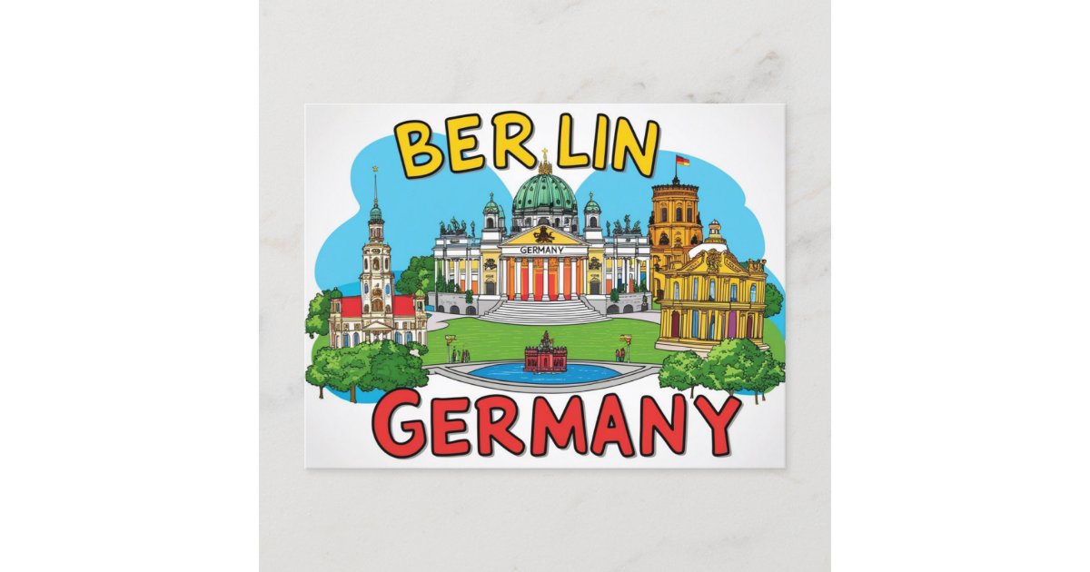 Visit Berlin, Germany Postcard | Zazzle