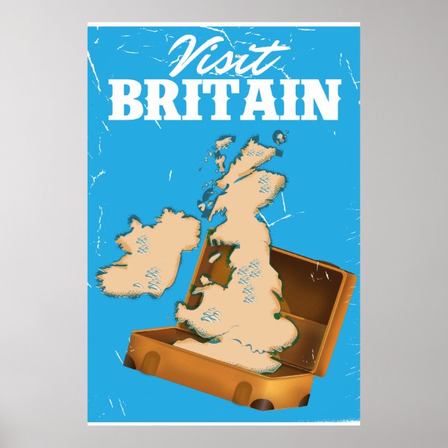 Visit Britain vintage travel poster (Front)