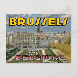 Visit Brussels, Belgium Postcard
