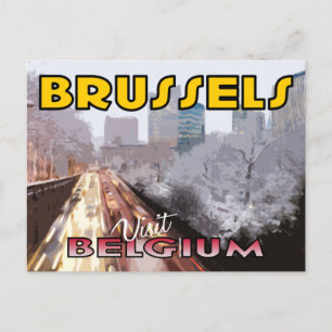 Visit Brussels, Belgium Postcard