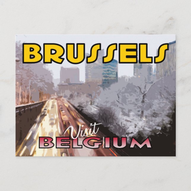 Visit Brussels, Belgium Postcard (Front)