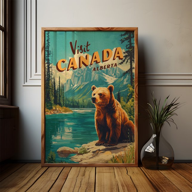 Visit Canada Alberta – Grizzly Bear Poster (Creator Uploaded)