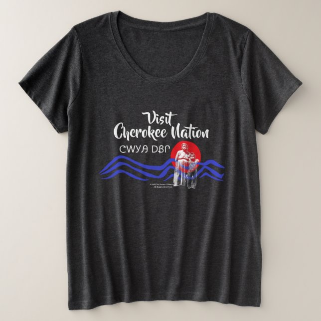 Visit Cherokee Nation Women's oversized T-shirt (Design Front)