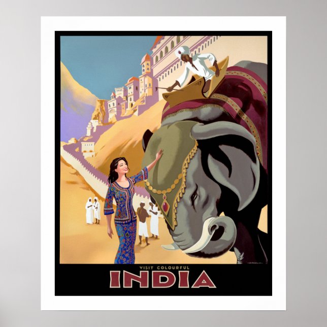 Visit Colorful India Poster (Front)