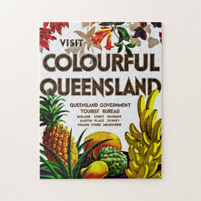 Visit Colorful Queensland Jigsaw Puzzle (Vertical)