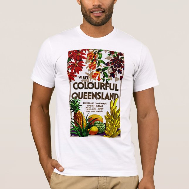 Visit Colorful Queensland T-Shirt (Front)