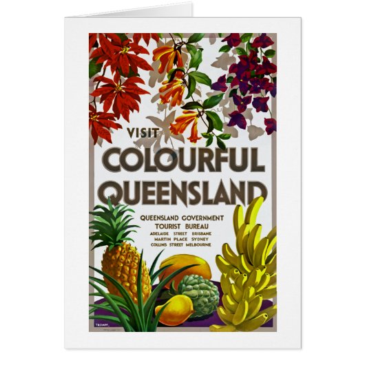 Visit Colourful Queensland Cards (Front)