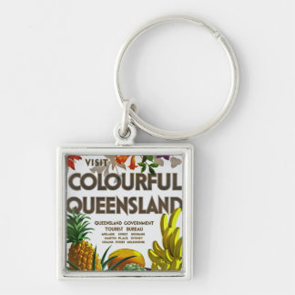 Visit Colourful Queensland Keychain