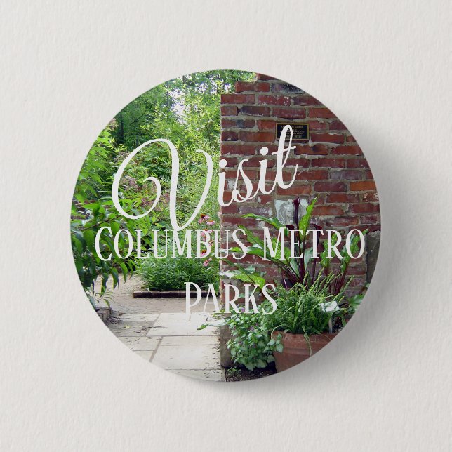 Visit Columbus Metro Parks Pinback Button (Front)