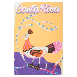 Visit Costa Rica cartoon poster