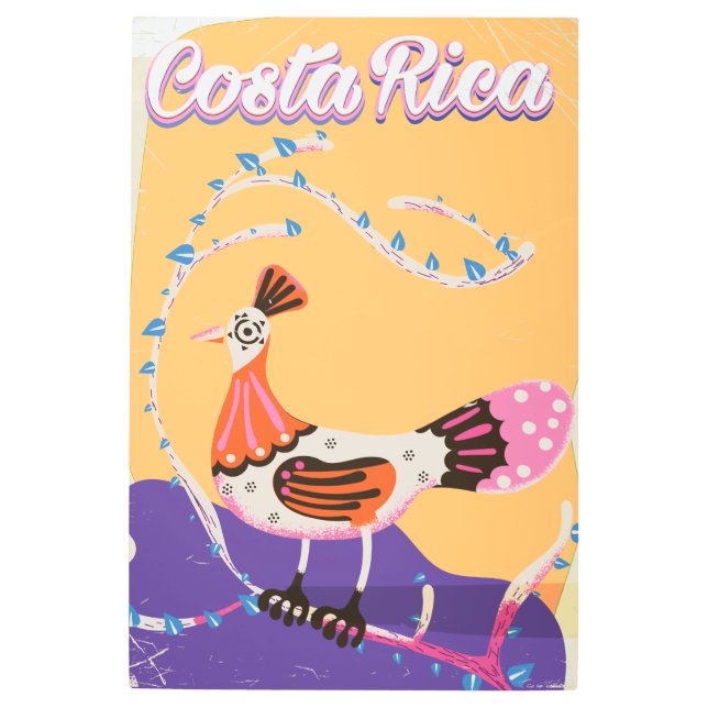 Visit Costa Rica cartoon poster (Front)