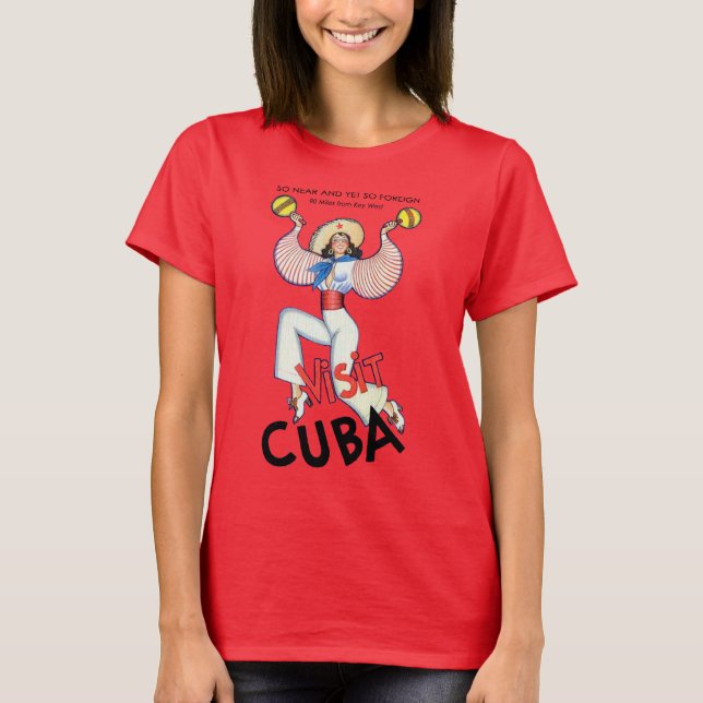 Visit Cuba Girl T-Shirt (Front)