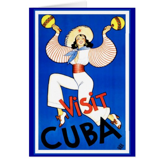 Visit Cuba Vintage Cards (Front)