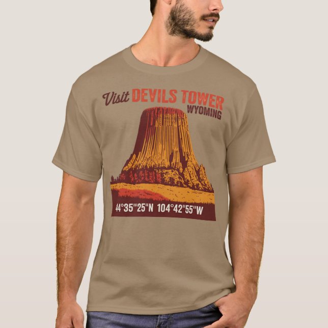 Visit Devils Tower Funny T-Shirt (Front)