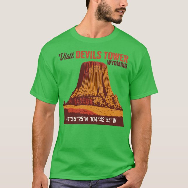 Visit Devils Tower Funny T-Shirt (Front)