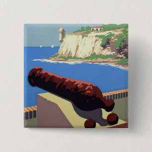 Visit El Morro Fortress, Puerto Rico, Old San Juan Button