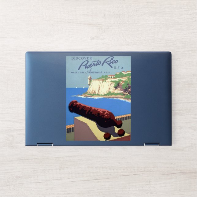 Visit El Morro Fortress, Puerto Rico, Old San Juan HP Laptop Skin (Front)