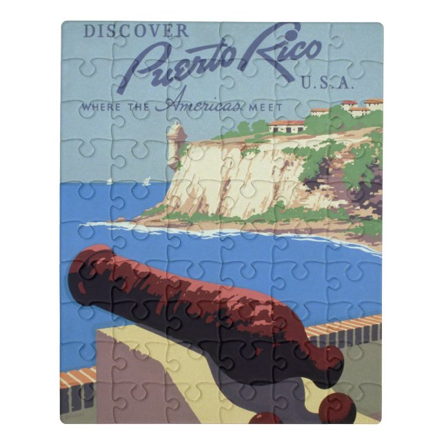 Visit El Morro Fortress, Puerto Rico, Old San Juan Jigsaw Puzzle (Puzzle Vertical)