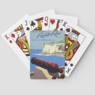 Visit El Morro Fortress, Puerto Rico, Old San Juan Poker Cards