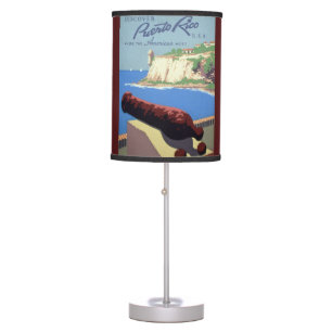 Visit El Morro Fortress, Puerto Rico, Old San Juan Table Lamp