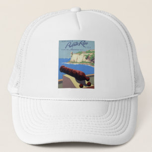Visit El Morro Fortress, Puerto Rico, Old San Juan Trucker Hat