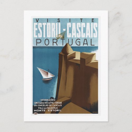 Visit Estoril Cascais Portugal Postcard