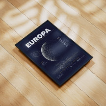 Visit Europa – Vintage Space Travel Poster