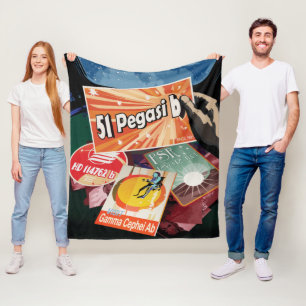Visit First Exoplanet Found Outside Solar System  Fleece Blanket