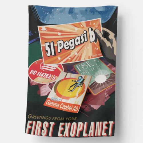 Visit First Exoplanet Found Outside Solar System  House Flag