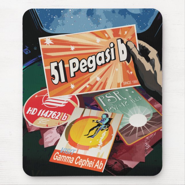 Visit First Exoplanet Found Outside Solar System  Mouse Pad (Front)