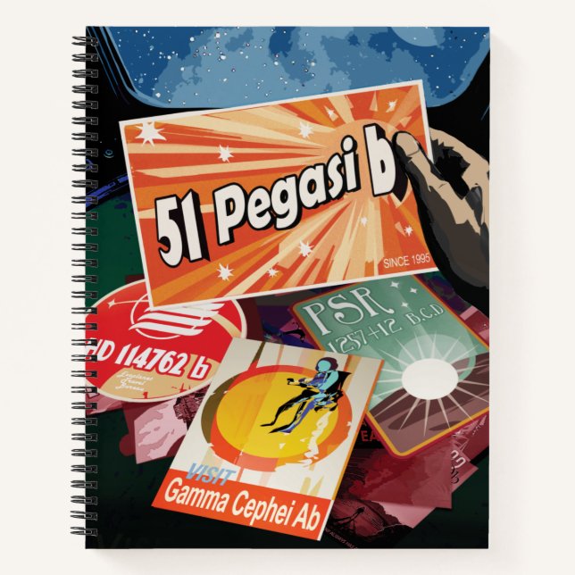 Visit First Exoplanet Found Outside Solar System  Notebook (Front)