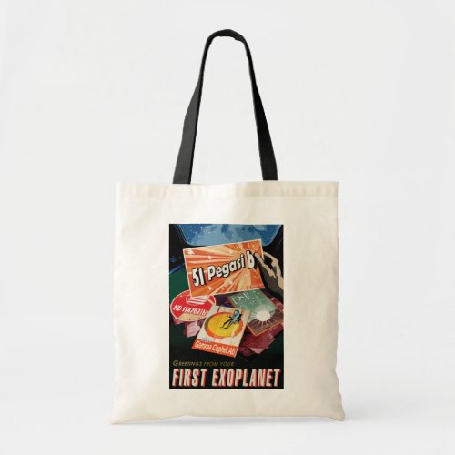 Visit First Exoplanet Found Outside Solar System  Tote Bag