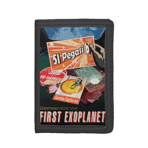 Visit First Exoplanet Found Outside Solar System  Trifold Wallet