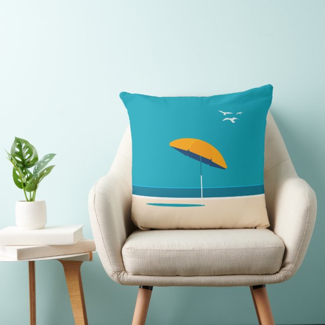 Visit Florida Throw Pillow (Chair)