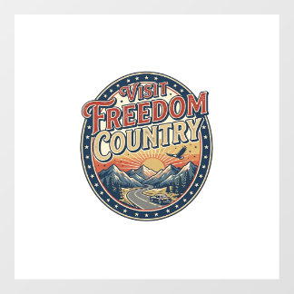 Visit Freedom Country Patriotic Patriotic Travel P Floor Decals
