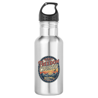 Visit Freedom Country Patriotic Patriotic Travel P Stainless Steel Water Bottle