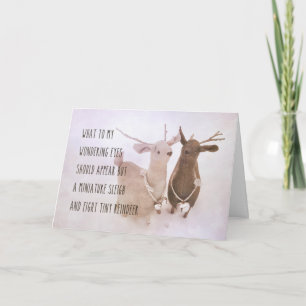 VISIT FROM ST. NICHOLAS Greeting Card