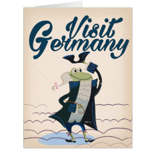 Visit Germany Vintage travel poster Cards