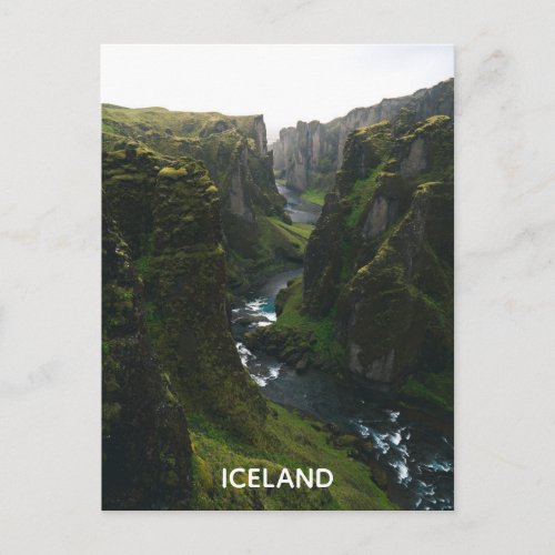 visit Iceland Travel Adventure Tourism Postcard