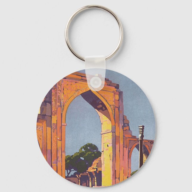 Visit India ~ Delhi Keychain (Front)